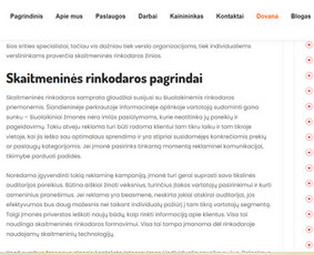 Tekstai / Soc. tinklų įrašai / Pranešimai žiniasklaidai / Kita Koja MB / Darbų pavyzdys ID 3768073