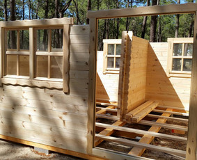 Langų montavimas - Medinis sandėliukas nuo 1000 Eur - 1