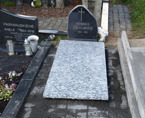 Akmens plokštės, paminklai, kapų darbai su garantija 5 metam / UAB "Priegolė" / Darbų pavyzdys ID 3771605