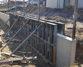 Atraminės sienelės - Pamatų įrengimas-betonavimo darbai Panevėžys - 1