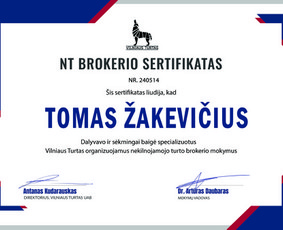 Konsultacijos NT įteisinimo klausimais - Nekilnojamojo turto brokeris Tomas - 4