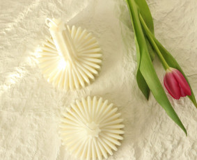 Bičių, sojų ir kokoso žvakių gamyba. Dirbiniai iš gipso ir b / LUNAVI CANDLES & CERAMIC STUDIO / Darbų pavyzdys ID 3774457