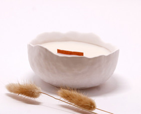 Bičių, sojų ir kokoso žvakių gamyba. Dirbiniai iš gipso ir b / LUNAVI CANDLES & CERAMIC STUDIO / Darbų pavyzdys ID 3774461
