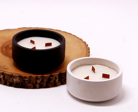 Bičių, sojų ir kokoso žvakių gamyba. Dirbiniai iš gipso ir b / LUNAVI CANDLES & CERAMIC STUDIO / Darbų pavyzdys ID 3774467