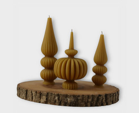 Bičių, sojų ir kokoso žvakių gamyba. Dirbiniai iš gipso ir b / LUNAVI CANDLES & CERAMIC STUDIO / Darbų pavyzdys ID 3774533