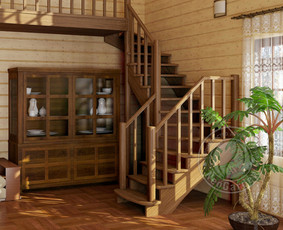 Mediniai laiptai, gamyba - Laiptų apdaila, gamyba, montavimas - 1