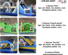 Palapinių nuoma Šviečiančių raidžių nuoma Batutų nuoma / Pramogų Patruliai / Darbų pavyzdys ID 3778407