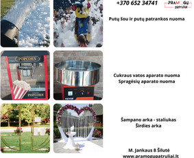 Palapinių nuoma Šviečiančių raidžių nuoma Batutų nuoma / Pramogų Patruliai / Darbų pavyzdys ID 3778417