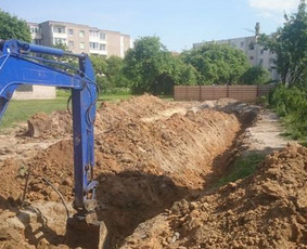 Savivarčio nuoma - Ekskavatoriaus darbai - 2