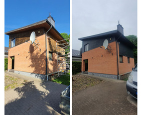 Fasadu dažymas,mediniai fasadai,dažymo darbai. / Gediminas / Darbų pavyzdys ID 3782133