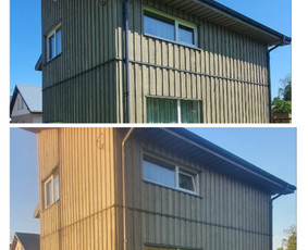 Fasadu dažymas,mediniai fasadai,dažymo darbai. / Gediminas / Darbų pavyzdys ID 3782143