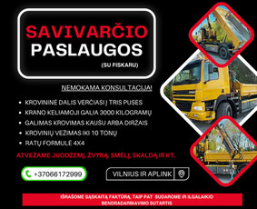 Fiskaras Vilniuje – savivartis su manipuliatoriumi, žvyras, / Dariuš / Darbų pavyzdys ID 3783242
