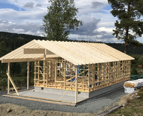 Statybos darbai - Rąstiniai, karkasiniai namai, terasos, mediena - 3