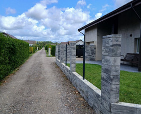 Statybos darbai - Skardinės tvoros, nestandartiniai lankstiniai - 1