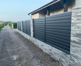 Statybos darbai - Skardinės tvoros, nestandartiniai lankstiniai - 2