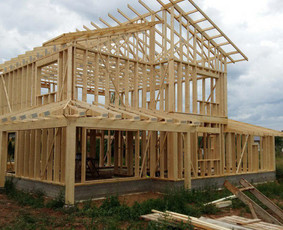 Statybos darbai - Karkasiniai namai. Namo karkaso gamyba ir statyba. - 1