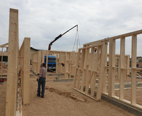 Statybos darbai - Karkasiniai namai. Namo karkaso gamyba ir statyba. - 3