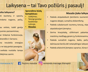 Pajauskite malonumą būti savo kūne! / Raimonda Masažo meistrė / Darbų pavyzdys ID 3791416