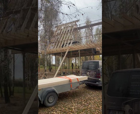 Modernių, išmanių karkasinių namų statyba - Statybos darbai - 2 Statybos darbai - Modernių, išmanių karkasinių namų statyba - 2