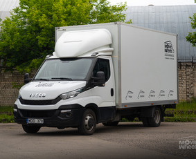 Nauji 2025m Iveco 16m3 Mikroautobuso nuoma B Kateg / MB kino ratai / Darbų pavyzdys ID 3794782