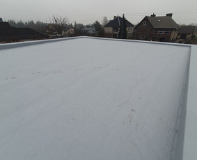 Plokščių Stogų Dengimas Pvc, Epdm ir bitumine Danga / Tvirti stogai / Darbų pavyzdys ID 3796212