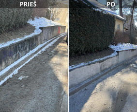 Spec. valymas: grafičių, fasado, sniego ir kt. / Profesionalus paviršių valymas. / Darbų pavyzdys ID 3797114
