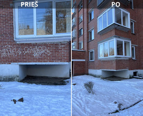 Spec. valymas: grafičių, fasado, sniego ir kt. / Profesionalus paviršių valymas. / Darbų pavyzdys ID 3797206