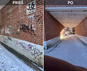 Spec. valymas: grafičių, fasado, sniego ir kt. / Profesionalus paviršių valymas. / Darbų pavyzdys ID 3797208