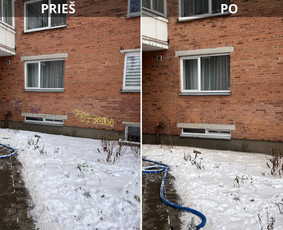 Spec. valymas: grafičių, fasado, sniego ir kt. / Profesionalus paviršių valymas. / Darbų pavyzdys ID 3797268