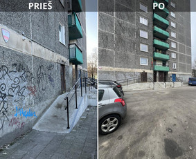 Spec. valymas: grafičių, fasado, sniego ir kt. / Profesionalus paviršių valymas. / Darbų pavyzdys ID 3797400