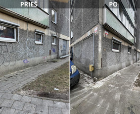 Spec. valymas: grafičių, fasado, sniego ir kt. / Profesionalus paviršių valymas. / Darbų pavyzdys ID 3797402