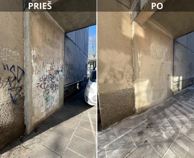 Spec. valymas: grafičių, fasado, sniego ir kt. / Profesionalus paviršių valymas. / Darbų pavyzdys ID 3797440