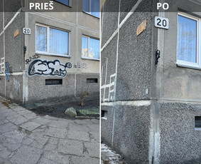 Spec. valymas: grafičių, fasado, sniego ir kt. / Profesionalus paviršių valymas. / Darbų pavyzdys ID 3797464
