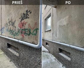 Spec. valymas: grafičių, fasado, sniego ir kt. / Profesionalus paviršių valymas. / Darbų pavyzdys ID 3797466