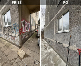 Spec. valymas: grafičių, fasado, sniego ir kt. / Profesionalus paviršių valymas. / Darbų pavyzdys ID 3797596