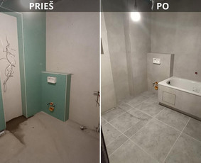 Vidaus apdailos darbai dažymas,plytelių klijavimas ir kita / Vidaus apdailos darbai Vilniuje / Darbų pavyzdys ID 3798246