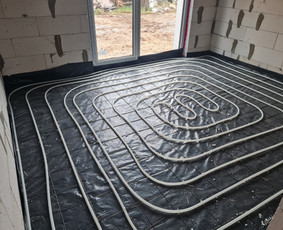 Šildomų grindų įrengimas - Rekuperacija. Santechnika. Šilumos siurbliai. - 1