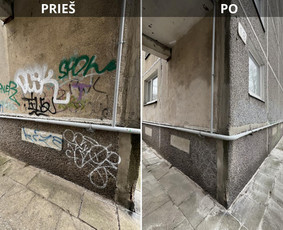 Spec. valymas: grafičių, fasado, sniego ir kt. / Profesionalus paviršių valymas. / Darbų pavyzdys ID 3801346