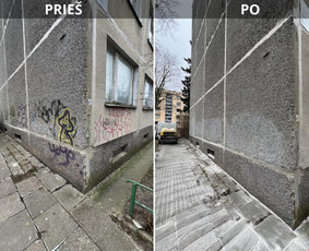 Spec. valymas: grafičių, fasado, sniego ir kt. / Profesionalus paviršių valymas. / Darbų pavyzdys ID 3801348