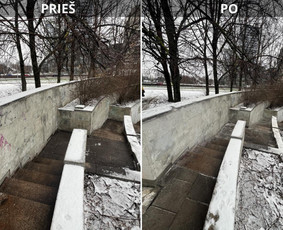 Spec. valymas: grafičių, fasado, sniego ir kt. / Profesionalus paviršių valymas. / Darbų pavyzdys ID 3801378
