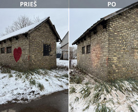 Spec. valymas: grafičių, fasado, sniego ir kt. / Profesionalus paviršių valymas. / Darbų pavyzdys ID 3801382