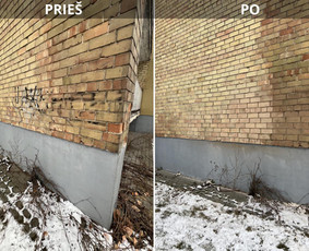 Spec. valymas: grafičių, fasado, sniego ir kt. / Profesionalus paviršių valymas. / Darbų pavyzdys ID 3801440