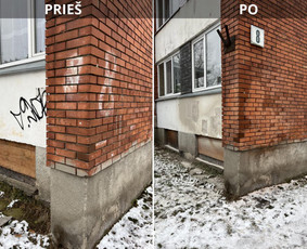 Spec. valymas: grafičių, fasado, sniego ir kt. / Profesionalus paviršių valymas. / Darbų pavyzdys ID 3801442