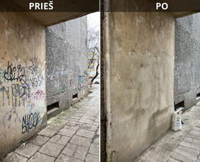 Spec. valymas: grafičių, fasado, sniego ir kt. / Profesionalus paviršių valymas. / Darbų pavyzdys ID 3801468