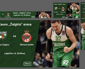 Banerių kūrimas - Logotipai. Vizitinės. Plakatai. Maketavimas. - 1