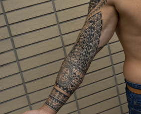 Ornamentinės/tradicinės tatuiruotės Kaune. / Justas Jurkevičius / Darbų pavyzdys ID 3805398