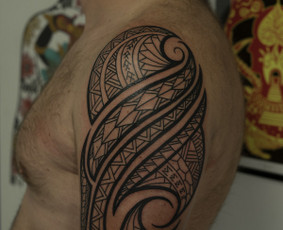 Ornamentinės/tradicinės tatuiruotės Kaune. / Justas Jurkevičius / Darbų pavyzdys ID 3805418