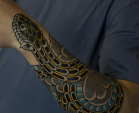 Ornamentinės/tradicinės tatuiruotės Kaune. / Justas Jurkevičius / Darbų pavyzdys ID 3805482
