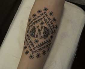 Ornamentinės/tradicinės tatuiruotės Kaune. / Justas Jurkevičius / Darbų pavyzdys ID 3805484