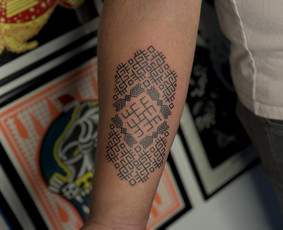 Ornamentinės/tradicinės tatuiruotės Kaune. / Justas Jurkevičius / Darbų pavyzdys ID 3805498